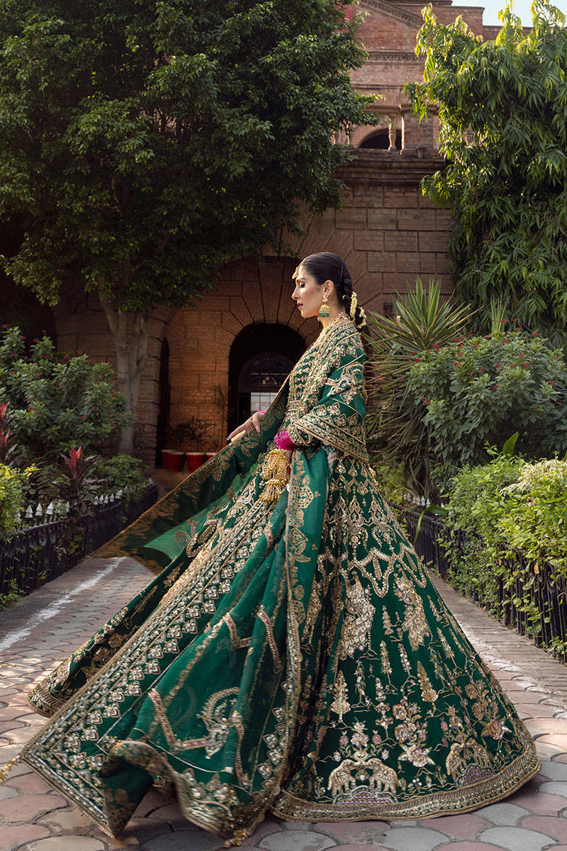 Mohsin Naveed Ranjha - Bridals NAZNEEN-Raw Silk Maxi