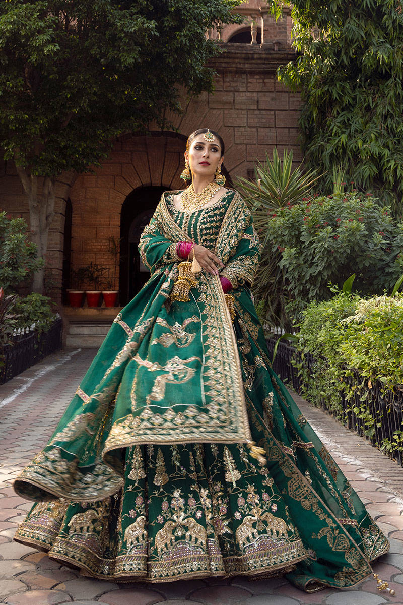Mohsin Naveed Ranjha - Bridals NAZNEEN-Raw Silk Maxi
