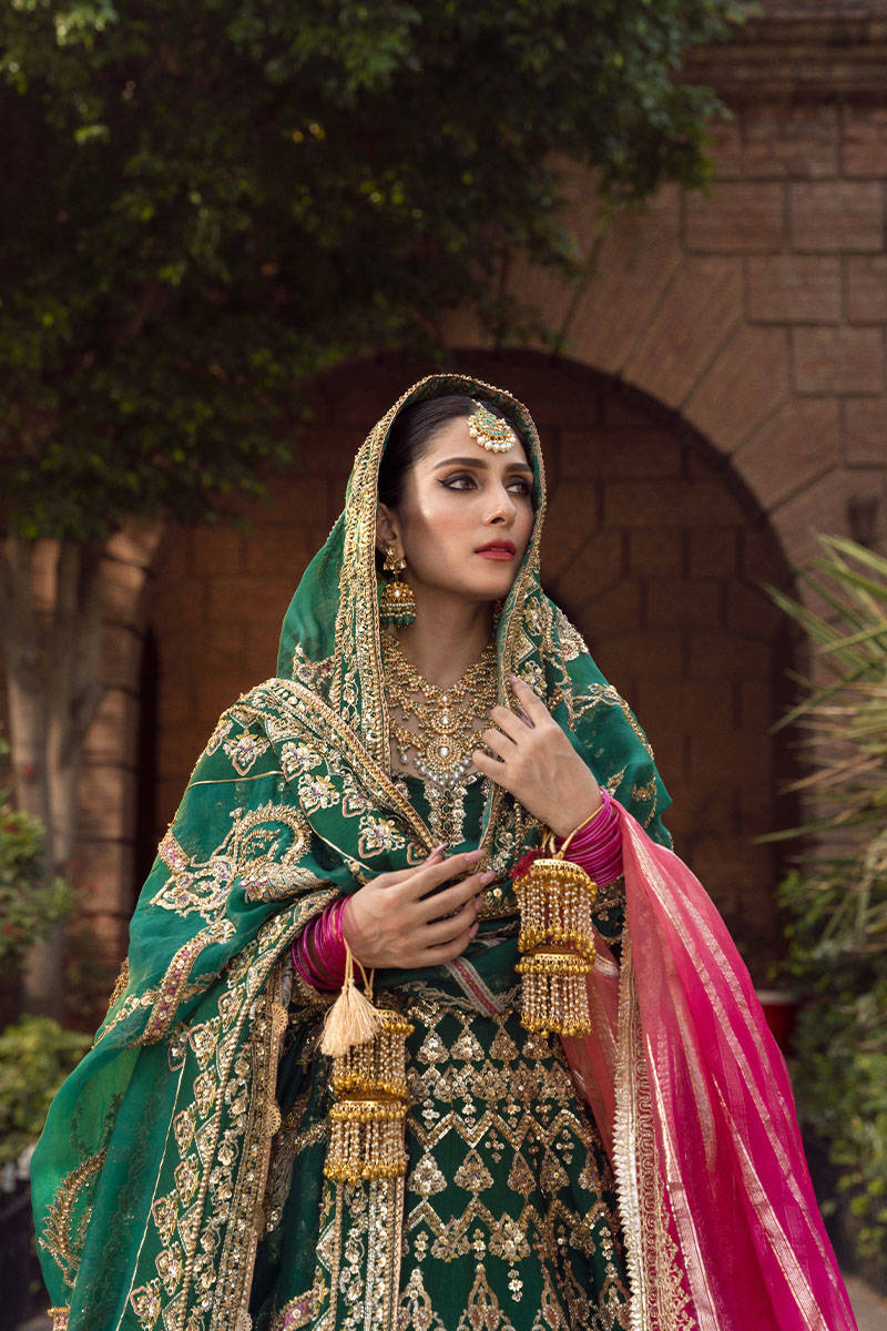 Mohsin Naveed Ranjha - Bridals NAZNEEN-Raw Silk Maxi
