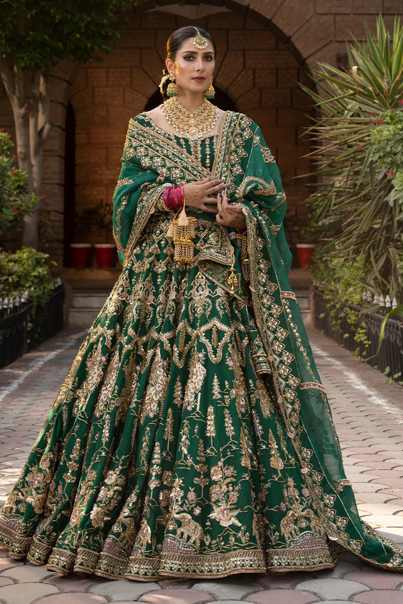 Mohsin Naveed Ranjha - Bridals NAZNEEN-Raw Silk Maxi