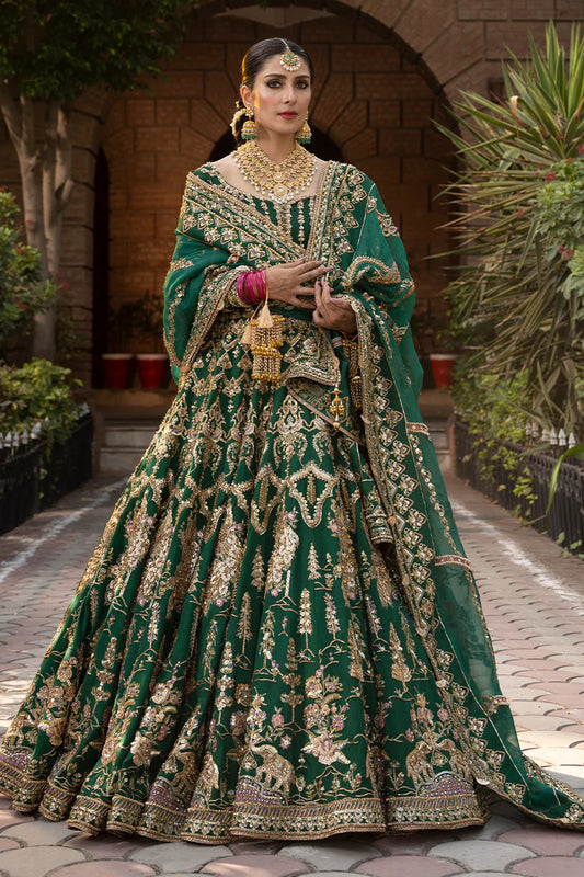 Mohsin Naveed Ranjha - Bridals NAZNEEN-Raw Silk Maxi